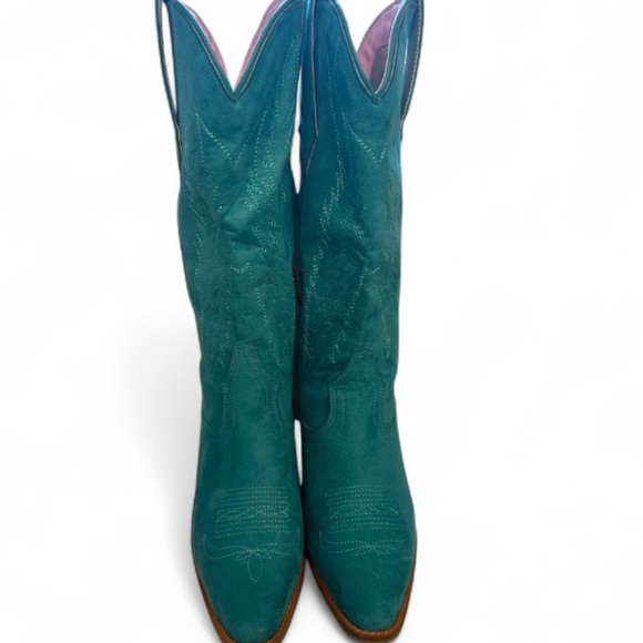 Teal Aquatic Women’s Western Cowboy Boots- Size 9 - Picture 3 of 10